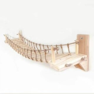 pont murale pour chat en bois