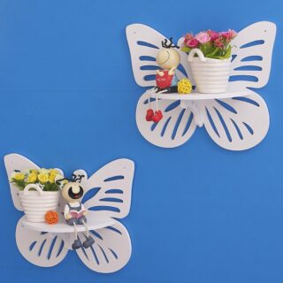 Mini étagère murale suspendue forme de papillon