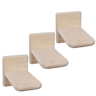 3 escaliers muraux pour chat en bois