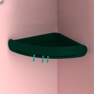 Etagère angle rangement salle d'eau