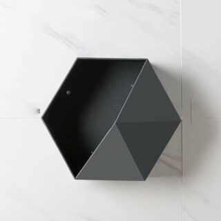 Étagère murale hexagonale pour décoration de salon