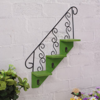 Étagère murale pour plante en escalier
