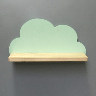 Étagère murale nuage en bois pour chambre d'enfant