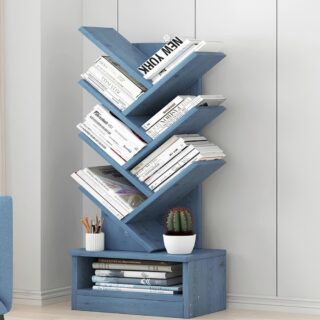 Étagère murale en forme d’arbre pour livres