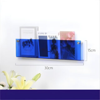 Étagère murale pour livres en acrylique