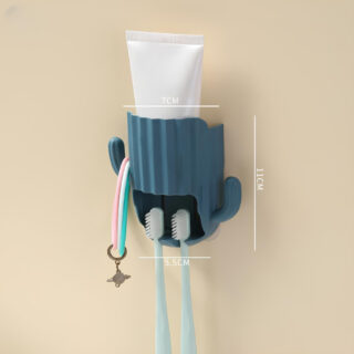 Étagère murale de salle de bain en forme de cactus